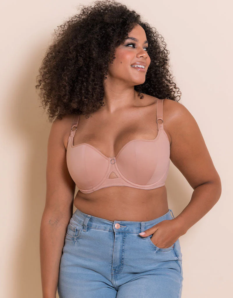 Curvy Kate Boost Me Up Padded Balcony Bra Latte - Image 2