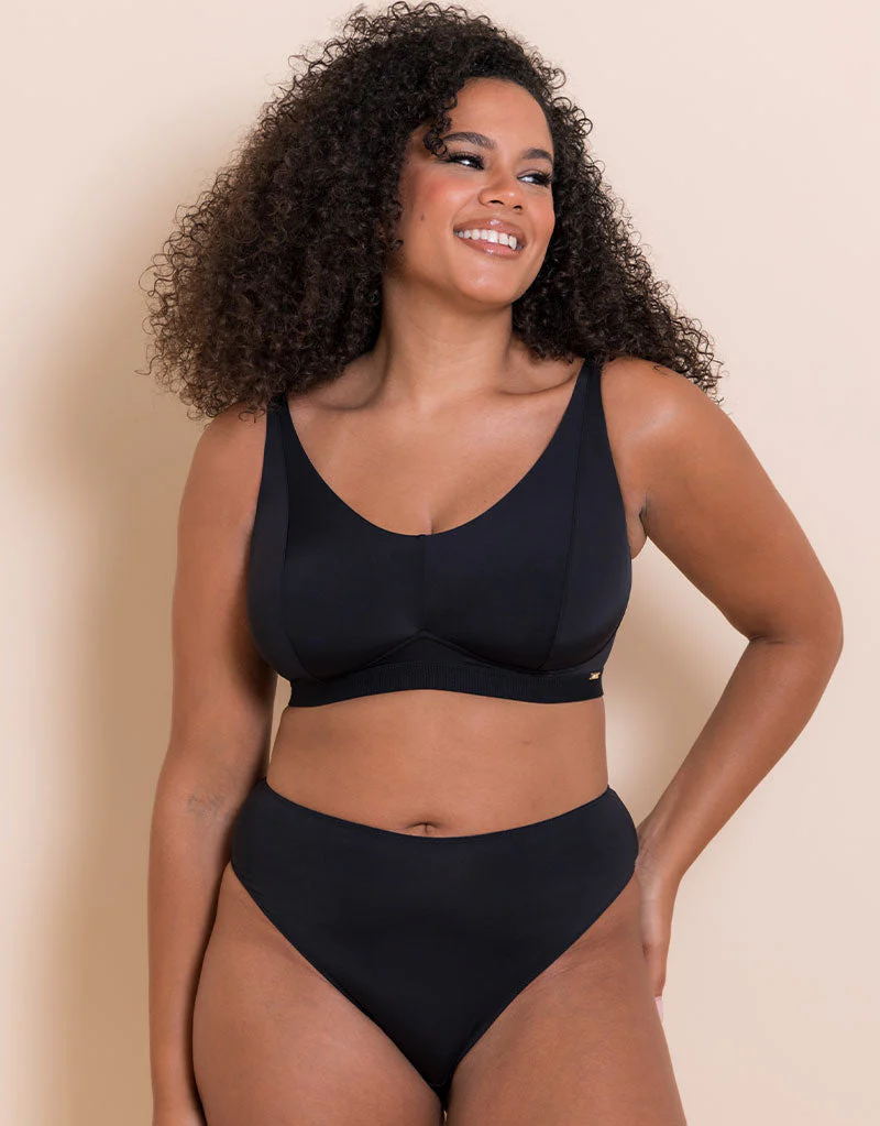 Curvy Kate Zen Non-Wired Bralette Black - Image 2